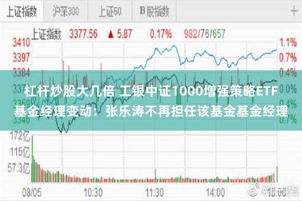 杠杆炒股大几倍 工银中证1000增强策略ETF基金经理变动：张乐涛不再担任该基金基金经理