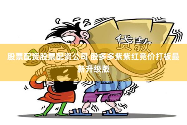 股票配资股票配资公司 股多多紫紫红竞价打板最新升级版